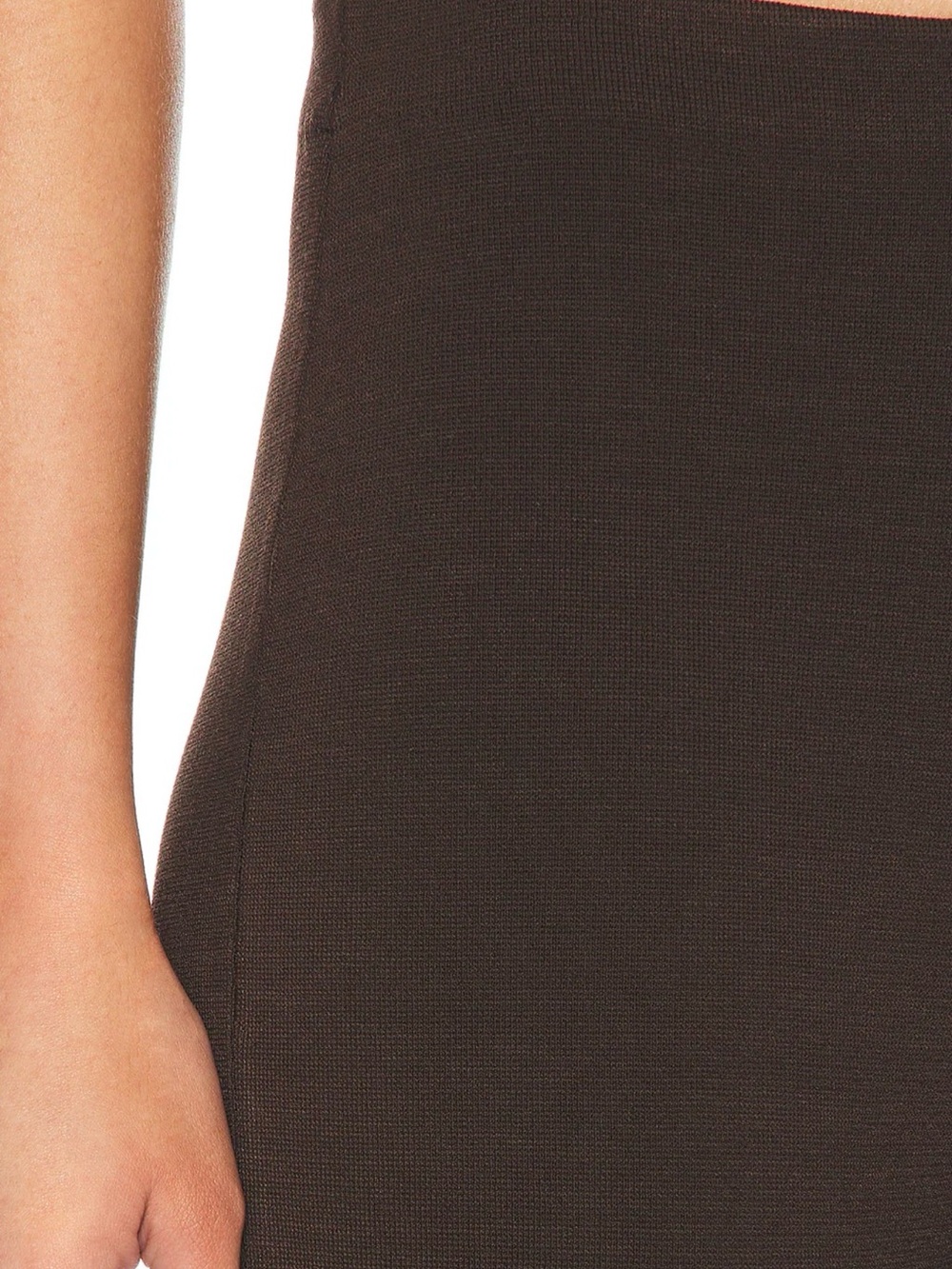 High-Rise SEROYA Brown Cropped Capri Pants - Picture 3 of 7